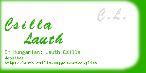 csilla lauth business card